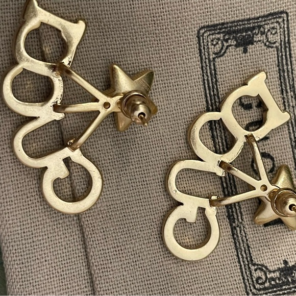 NIB GUCCI CRYSTAL EARRINGS WITH POUCH BOX AND BAG - Picture 4 of 6